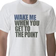 Get to the point tshirt