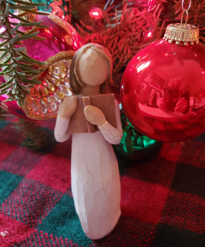 Angel Ornament with Book