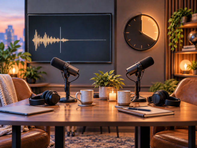 Podcasting studio